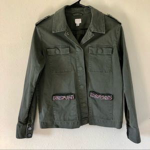✨SALE✨Military Style Jacket with Pocket Beading